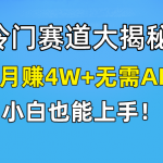 （9949期）快手无脑搬运冷门赛道视频“仅6个作品 涨粉6万”轻松月赚4W+