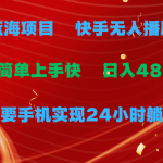 （9937期）蓝海项目，快手无人播剧，一天收益4800+，手机也能实现24小时躺赚，无脑…