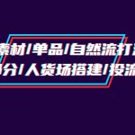 （9908期）千川投流素材/单品/自然流打法实操培训班，素材部分/人货场搭建/投流策略