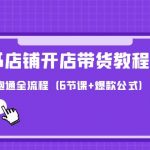 （9883期）最新小红书店铺开店带货教程，新手也能跑通全流程（6节课+爆款公式）