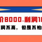 （9882期）某付费文章《客单价8000.利润1800.虽然利润不高，但是不怕退货》