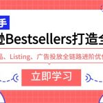 （9801期）亚马逊Bestsellers打造全链路，选品、Listing、广告投放全链路进阶优化