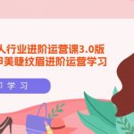 （9740期）美团大众-丽人行业 进阶运营课3.0版，皮肤管理美甲美睫纹眉进阶运营学习