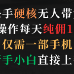 （9475期）快手硬核无人带货，简单操作每天纯佣1000+,仅需一部手机，新手小白直接上手