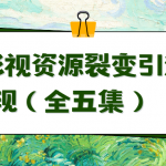 （9252期）利用最新的影视资源裂变引流变现自动引流自动成交（全五集）