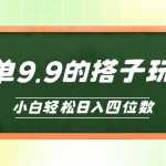 （10162期）小白也能轻松玩转的搭子项目，一单9.9，日入四位数