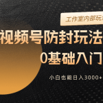 （10107期）2024视频号升级防封玩法，零基础入门，小白也能日入3000+