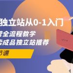 （10082期）成人用品独立站从0-1入门，运营全流程教学，七大好卖成品独立站推荐-6节课