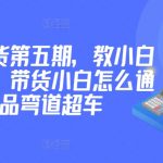 价值2980短视频带货第五期，教小白如何起号，带货小白怎么通过选品弯道超车