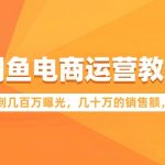 闲鱼电商运营教程：如何做到几百万曝光，几十万的销售额，百万利润