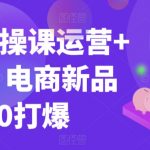 99节实操课运营+推广，电商新品从0打爆