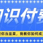 2024最新知识付费项目，小白也能轻松入局，全网都在教你做项目，我教你做镰刀