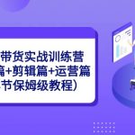 图文带货实战训练营：基础篇+剪辑篇+运营篇（38节保姆级教程）