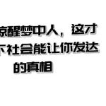 某公众号付费文章《一文惊醒梦中人，这才是当下社会能让你发达的真相》