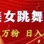 靠Ai美女跳舞视频，5天破万粉，日入4位数，多种变现方式