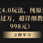 小说推文4.0玩法，纯原创视频，轻松月入过万，超详细教程（价值998元）