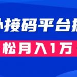 通过国外接码平台掘金： 成本1.3，利润10＋，轻松月入1万＋