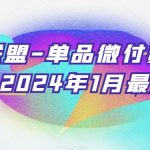 臻曦联盟-单品微付费正价起号，2024年1月最新课程