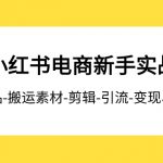 #原创
                                 
                                                                2023小红书电商新手实战课程，开店-爆品-搬运素材-剪辑-引流-变现、全流程