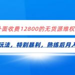 全网首发！外面收费12800的无货源维权最新暴利玩法，轻松月入3-5W