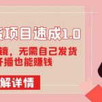 图文带货项目速成1.0：无需真人出镜，无需自己发货，无需开播也能赚钱