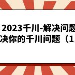 2023千川-解决问题，硬核解决你的千川问题（11节课）