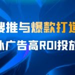 某收费培训56期7月课，京东搜推与爆款打造技巧，站内外广告高ROI投放打法