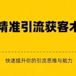 精准引流+私域营销+逆袭赚钱（三件套）快速提升你的赚钱认知与营销思维