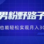 （8708期）贴吧男粉野路子玩法，小白也能轻松实现月入3000+