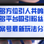 （8666期）文案号最新玩法分享，视觉＋听觉＋感觉，多方位引人共鸣，多平台疯狂吸粉