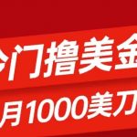 （8299期）冷门撸美金项目：只需无脑发帖子，每月1000刀，小白轻松掌握