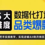 5大维度，数据化打造电商品类爆款特训营，一套高效运营爆款方法论