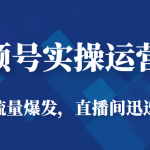 视频号实操运营课-起号流量爆发，直播间迅速打爆