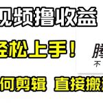 （8228期）腾讯视频分成计划，每天无脑搬运，无需任何剪辑！