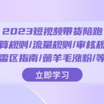 （8092期）2023短视频·带货陪跑：运算规则/流量规则/审核规则/雷区指南/薅羊毛涨粉..