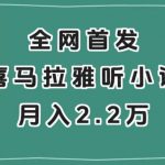 全网首发，喜马拉雅挂机听小说月入2万＋【揭秘】