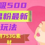 日吸500+男粉最新玩法，从作品制作到如何引流及后端变现，保姆级教程【揭秘】