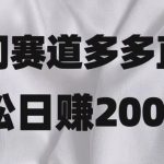 冷门赛道拼多多直播，简单念稿子，日收益2000＋【揭秘】