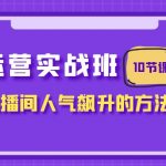 （7959期）抖音运营实战班，掌握让直播间人气飙升的方法（10节课）