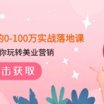 （7958期）美业人的0-100万实战落地课，教你玩转美业营销（43节课）