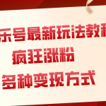 （7847期）音乐号最新玩法教程，疯狂涨粉，多种拓展变现方式（附保姆级教程+素材）