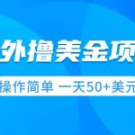 （7623期）撸美金项目 无门槛  操作简单 小白一天50+美刀