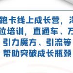 （7462期）2023领跑·卡 线上成长营 淘宝运营各岗位培训 直通车 万相台 引力魔方 引流