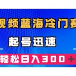 （7449期）中视频蓝海冷门赛道，韩国视频奇闻解说，起号迅速，日入300＋