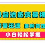 （7414期）抖音治愈系夜景视频，起号迅速，多种变现方式，小白轻松掌握（附120G素材）