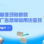 （7347期）小红书流量·变现陪跑营（第8期）：私域获客广告商单和带货变现 月入10w+