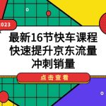 （7319期）2023最新16节快车课程，快速提升京东流量，冲刺销量