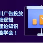 （7210期）巨量千川广告投放：实操基础逻辑，无任何理论知识，新手也能学会！