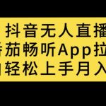 抖音无人直播，番茄畅听APP拉新，小白轻松上手月入过万