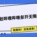 全新首发哔哩哔哩无限多开精准暴利引流，可无限多开，抗封首发精品脚本